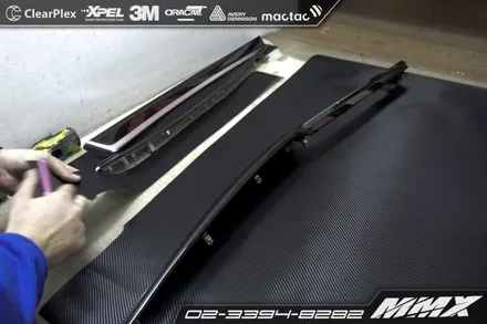 BMW 528i 카본 정확하고 깔끔한 실내랩핑으로 분위기 전환 / 성동구 용답동