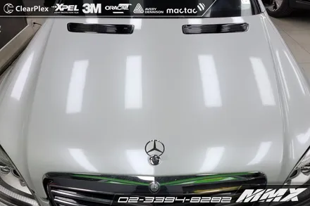 벤츠 S500 랩핑제거 및 재시공 / 성동구 용답동