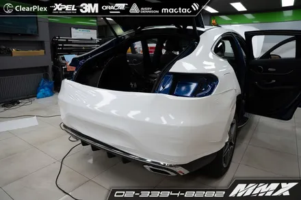 벤츠 GLC 전체랩핑 AVERY GLOSSWHITE MMX / 성동구 용답동