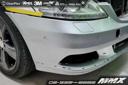 벤츠 S500 랩핑제거 및 재시공 / 성동구 용답동