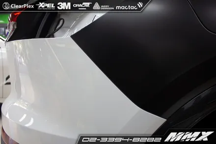 아우디 Q4이트론 전체랩핑 3M 사틴블랙 MMX / 성동구 용답동