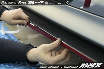 BMW M4 전체랩핑 사틴실버 / 성동구 용답동