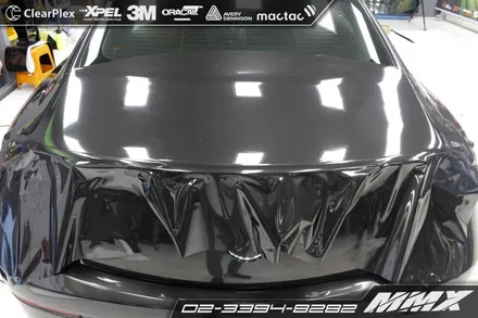 E220d 쿠페 전체랩핑 블랙 메탈릭 / 성동구 용답동