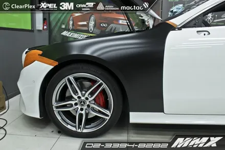 벤츠 E220d 전체랩핑 에이버리슈프림 사틴블랙! / 성동구 용답동
