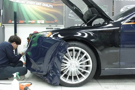 벤츠 S650 전체랩핑 후 전체PPF / 성동구 용답동