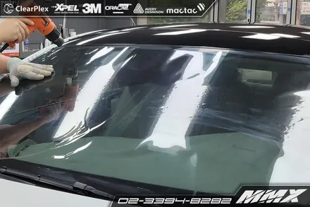 벤츠 E450 쿠페 후퍼옵틱 썬팅 및 생활보호패키지 시공 / 성동구 용답동