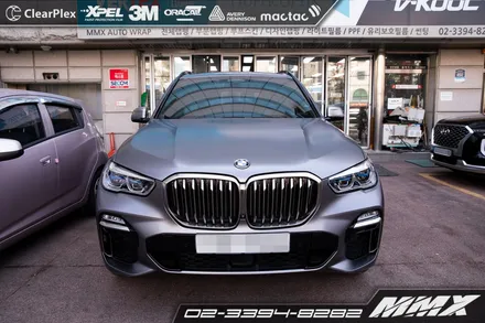 BMW X5 전체랩핑 3M 사틴다크그레이 MMX / 성동구 용답동