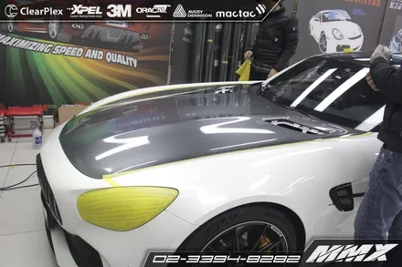 AMG GT R 전체랩핑 : 유광 그레이 메탈릭 / 성동구 용답동