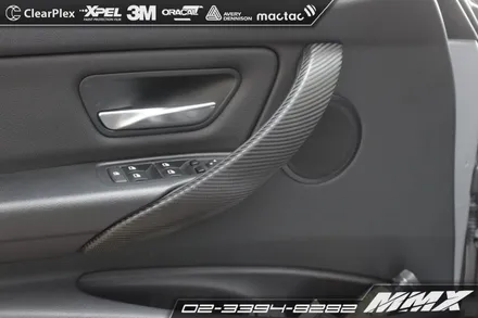 BMW 320d 에이버리 카본 실내랩핑 작업과 라이트필름 작업 / 성동구 용답동