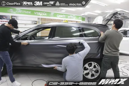 볼보 XC60 전체랩핑 : 3M1080 사틴다크그레이 / 성동구 용답동