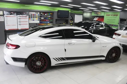 벤츠 C63 AMG 사이드데칼 시공! / 성동구 용답동