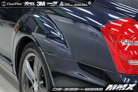 벤츠 S500 랩핑제거 및 재시공 / 성동구 용답동