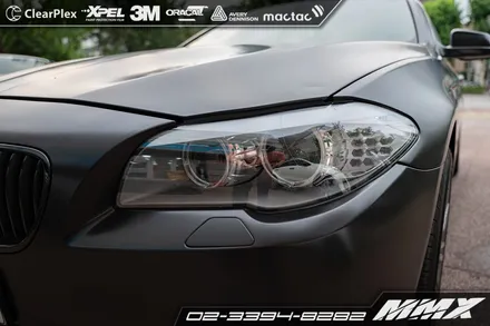 BMW 550d 전체랩핑 에이버리데니슨 사틴블랙 mmx / 성동구 용답동