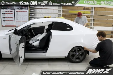 BMW 120d 사고 후 랩핑 재시공 / 성동구 용답동