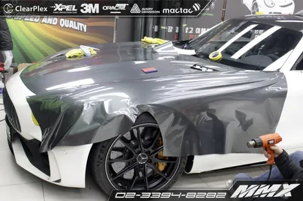 AMG GT R 전체랩핑 : 유광 그레이 메탈릭 / 성동구 용답동