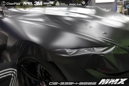 BMW M4 캐릭터라인을 살려주는 사틴블랙 전체랩핑 / 성동구 용답동