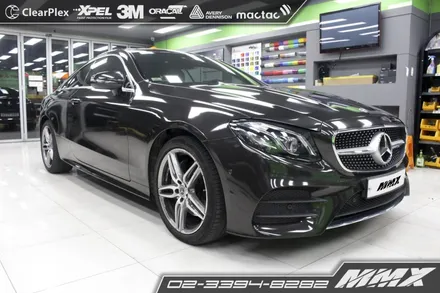 E220d 쿠페 전체랩핑 블랙 메탈릭 / 성동구 용답동