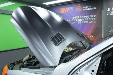 벤츠 GLS500 사틴다크그레이 전체랩핑 시공. / 성동구 용답동