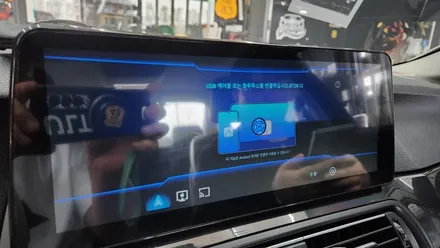 천안 아산 BMW F10 안드로이드 올인원 카플레이 설치, 순정 감성은 그대로 편의성은 확실하게!