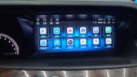 아산 안드로이드 엠비언트 벤츠 W221 무빙 엠비언트 시공으로 촌스럼 탈출(배방 탕정 천안)