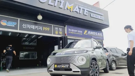 캐스퍼 글라스 틴트 반사필름 시공