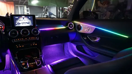 벤츠 C 클래스 쿠페 LED 송풍구 무빙 앰비언트 아산 배방 천안 종합선물세트