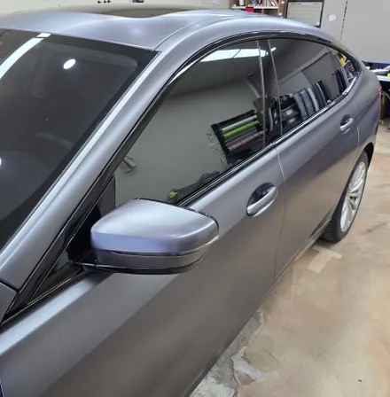 인천자동차랩핑 BMW 6GT 전체랩핑 3M필름 사틴 다크 그레이 / 인천 서구 경서동