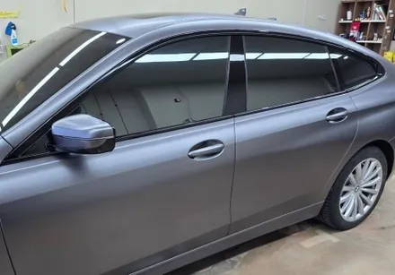 인천자동차랩핑 BMW 6GT 전체랩핑 3M필름 사틴 다크 그레이 / 인천 서구 경서동