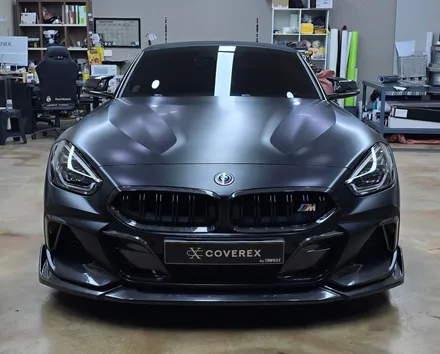 영종도자동차랩핑 BMW Z4 전체랩핑 오토벨벳필름 사틴 블랙 / 인천 서구 경서동