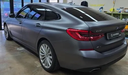 인천자동차랩핑 BMW 6GT 전체랩핑 3M필름 사틴 다크 그레이 / 인천 서구 경서동