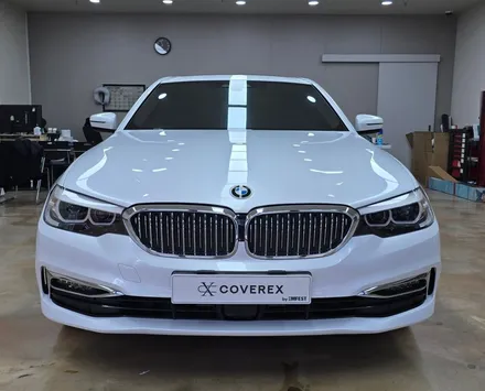 인천랩핑 BMW 520I 전체랩핑 HANYA필름 크리센트 화이트 / 인천 서구 경서동
