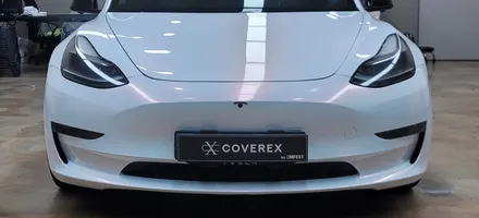 테슬라 모델 3 전체랩핑 AX필름 다이아몬드 화이트 핑크 / 인천 서구