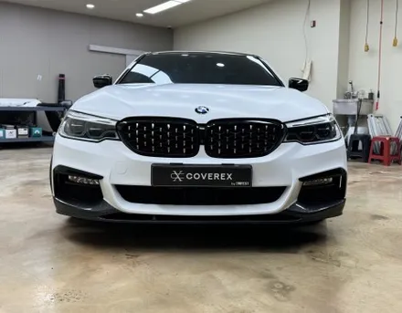 안양랩핑 BMW G30 530i 전체랩핑 에이버리 사틴 화이트 / 인천 서구