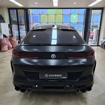 김포자동차랩핑 BMW X6 전체랩핑 브라바도필름 사틴 블랙 / 인천 서구 경서동