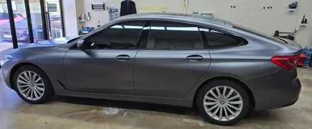 인천자동차랩핑 BMW 6GT 전체랩핑 3M필름 사틴 다크 그레이 / 인천 서구 경서동