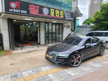 수원휠복원 아우디 A7 다이아몬드커팅휠 수리 완료 / 수원, 화성