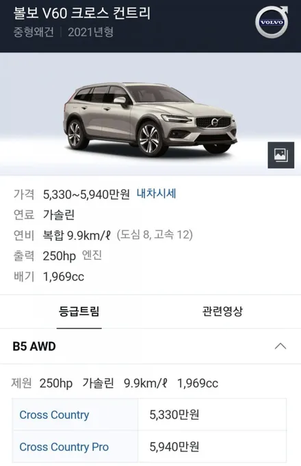 볼보 V60 신차 썬팅 패키지