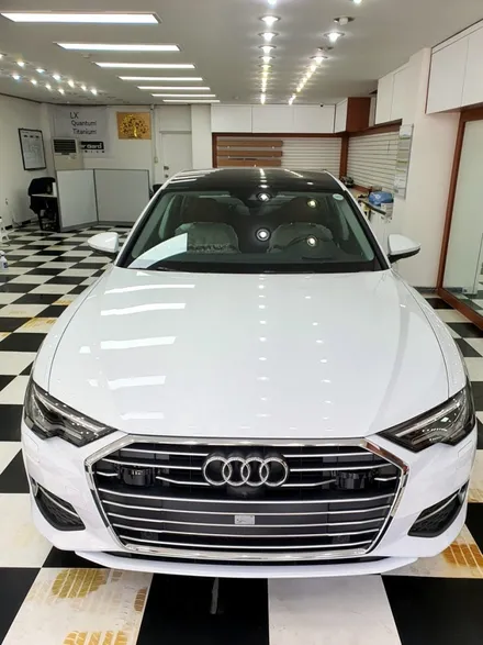 인천 신차패키지 아우디 A6 글라스틴트 선셋 썬팅 시공