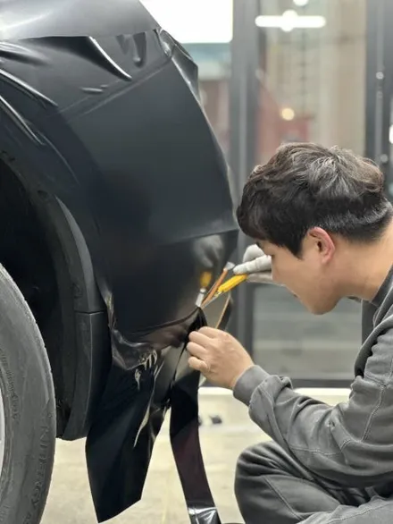 광주 랩핑 BMW X6 무광 블랙 크롬죽이기 시공후기 / 광주 서구