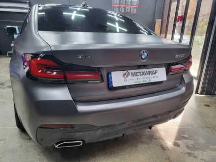 광주랩핑 BMW530i 사틴 다크 그레이 전체시공 / 광주 서구