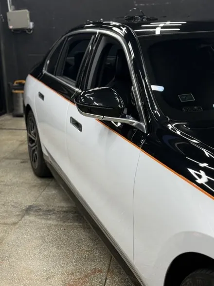 광주 랩핑 BMW 7시리즈 투톤 블랙&화이트 시공후기