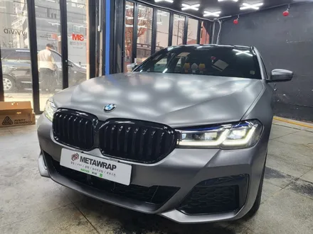 광주랩핑 BMW530i 사틴 다크 그레이 전체시공 / 광주 서구