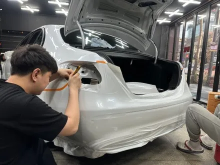 광주 랩핑 벤츠 고광택 순정 화이트 펄 후기 / 광주 서구