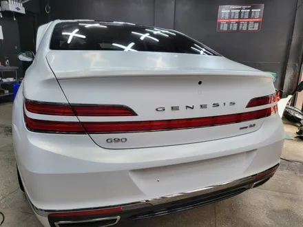 광주랩핑 G90 전체랩핑과 크롬죽이기 시공! / 광주 서구