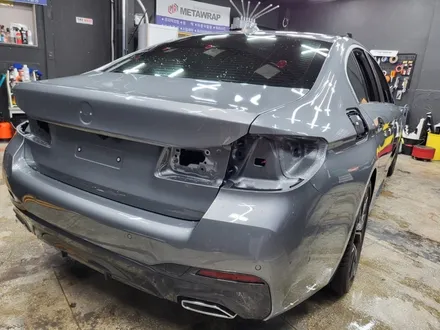 광주랩핑 BMW530i 사틴 다크 그레이 전체시공 / 광주 서구