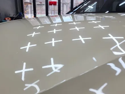 아우디A6 베이지 고광택 PET 전체랩핑