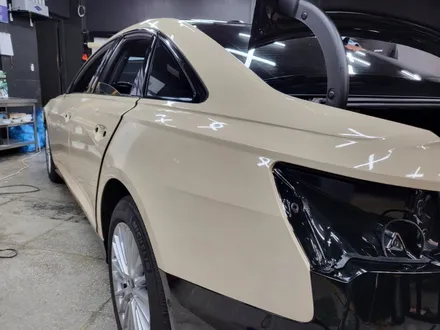 아우디A6 베이지 고광택 PET 전체랩핑