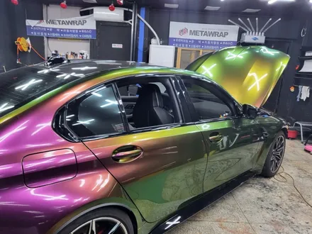 광주랩핑 BMW M3 카멜레온 자동차 랩핑지 후기 / 광주 서구