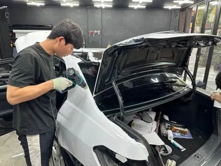 광주 랩핑 벤츠 쥐색에서 화이트로, 고광택 전체 시공 / 광주 서구