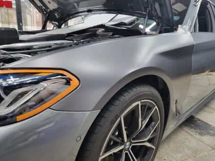 광주랩핑 BMW530i 사틴 다크 그레이 전체시공 / 광주 서구